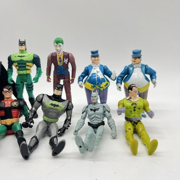 DC Comics Batman Action Figure Lot Of 10 Joker Penguin Poison Ivy Robin Toys - Picture 5 of 5
